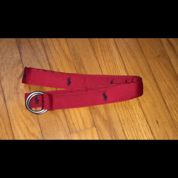 ralph lauren red belt